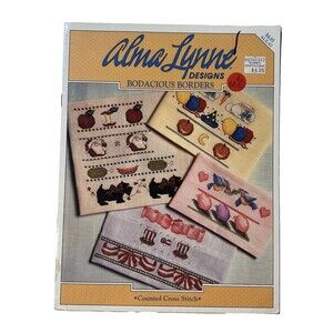 Alma Lynne Designs Bodacious Borders Counted Cross Stitch Booklet Holidays 1991